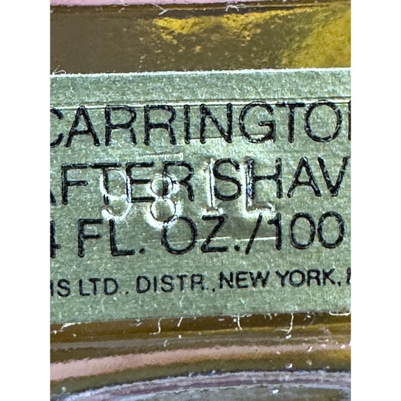 Vintage Carrington After Shave 3.4 fl oz 100 ml Splash Carrington Parfums Ltd - Picture 12 of 15